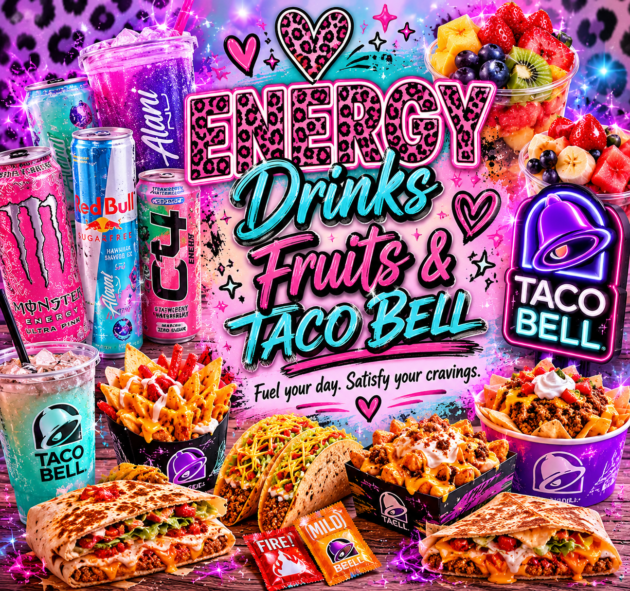 Energy Drinks & food